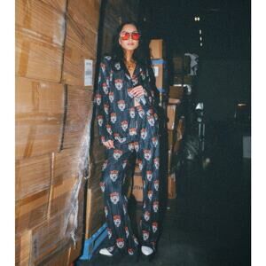 Dressed in LALA Black and White Patterned Jumpsuit